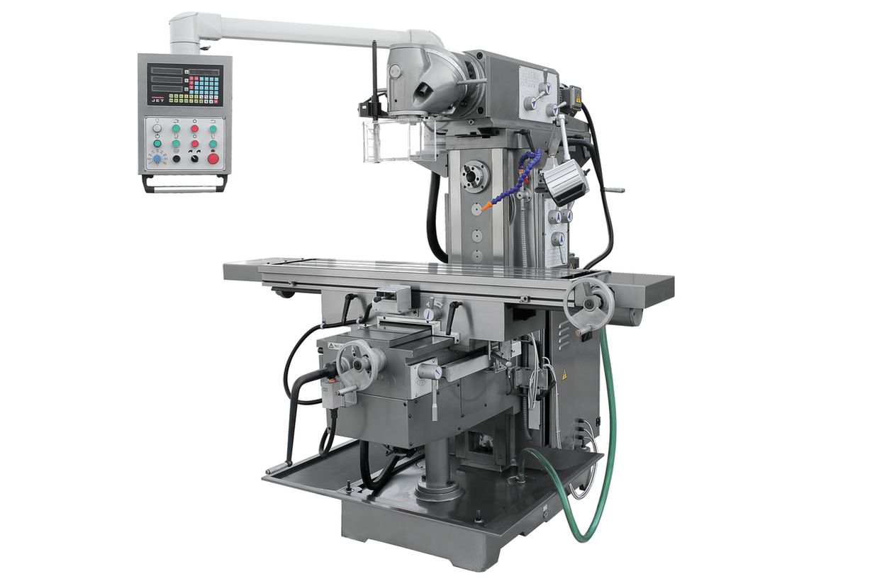 Широкоуниверсальный фрезерный станок с сервоприводом осей jet jum-1253vhxl dro